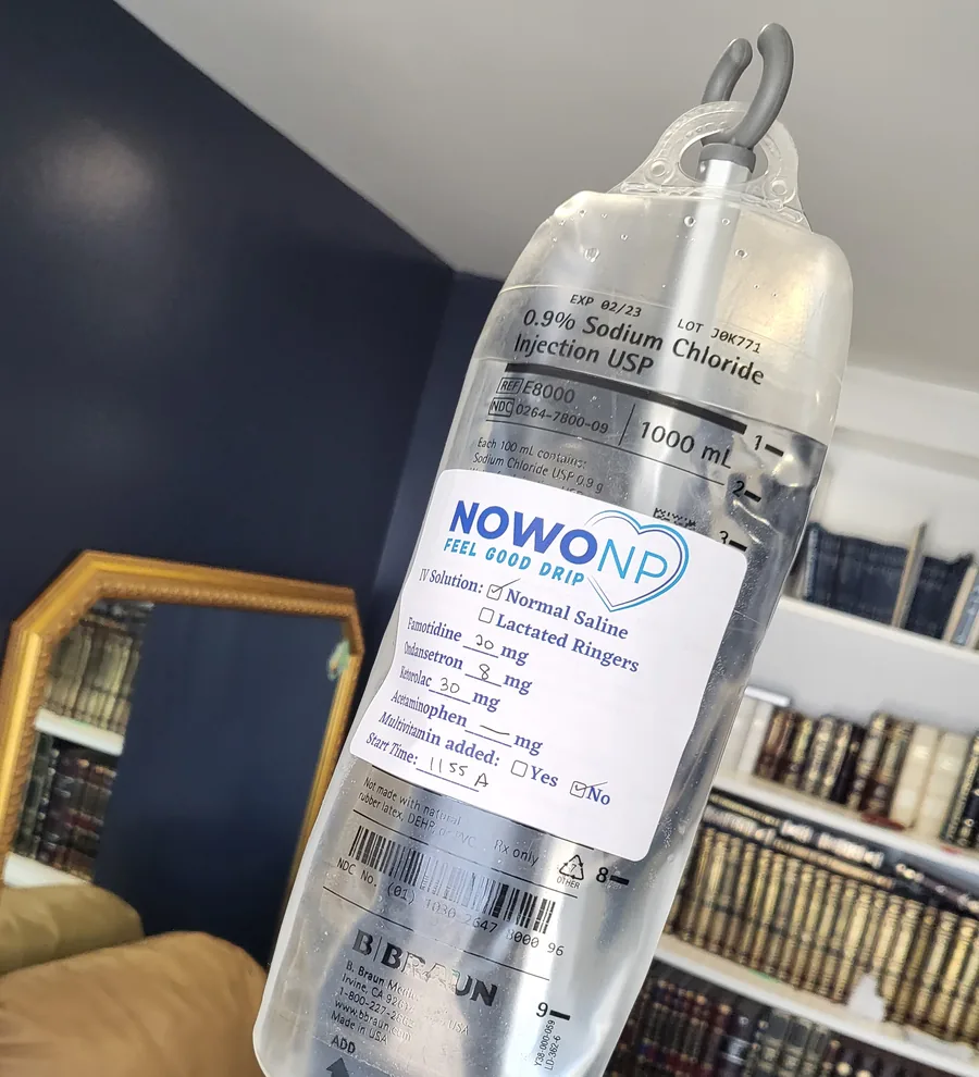 A NoWo NP Feel Good Drip hanging at a client’s home